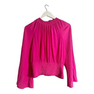 RAMY BROOK | Fuchsia Ruffle Top Sz S